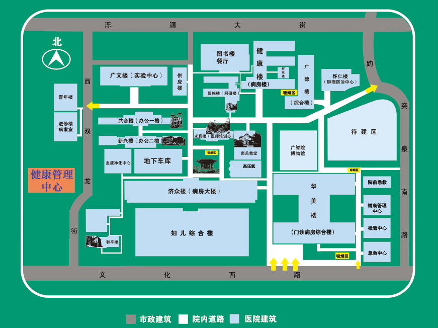 齐鲁医院华美楼平面图图片